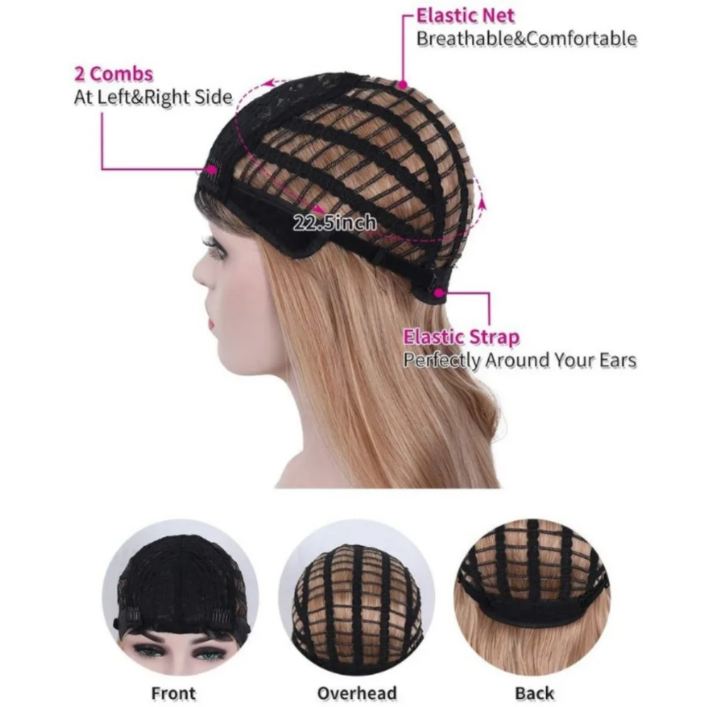 Blooming Hair Blonde Ombre Breathable Wig
